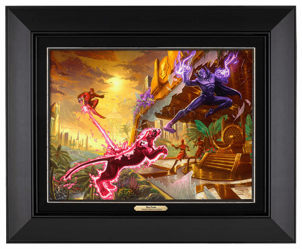 Thomas Kinkade 12" x 16" Framed Canvas Classics:"Black Panther"