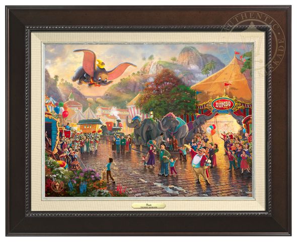 Thomas Kinkade 12" x 16" Framed Canvas Classics:"Disney Dumbo"