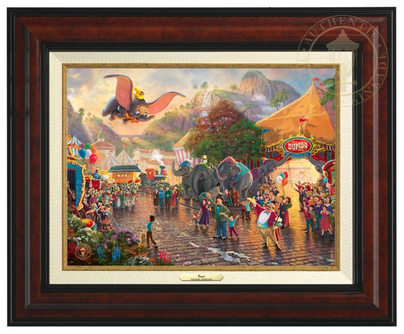 Thomas Kinkade 12" x 16" Framed Canvas Classics:"Disney Dumbo"