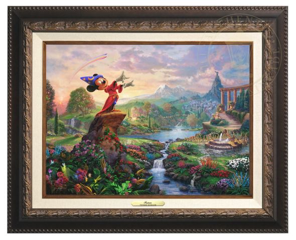 Thomas Kinkade 12" x 16" Framed Canvas Classics:"Disney Fantasia"