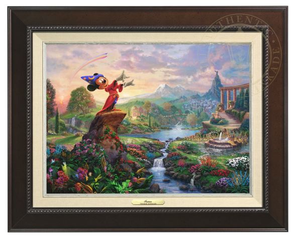 Thomas Kinkade 12" x 16" Framed Canvas Classics:"Disney Fantasia"