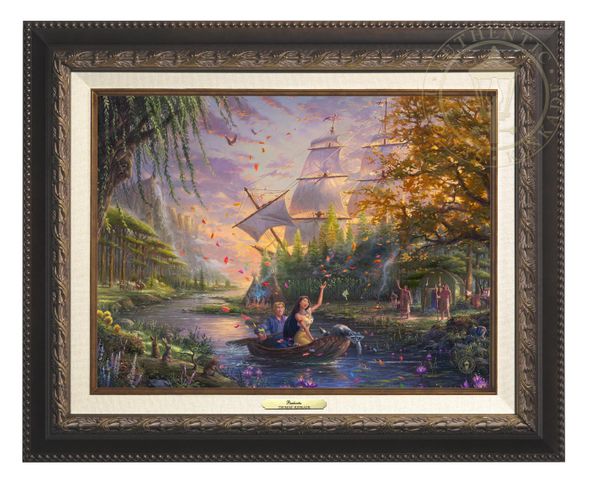 Thomas Kinkade 12" x 16" Framed Canvas Classics:"Disney Pocahontas"