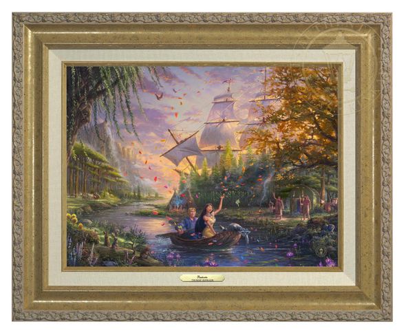 Thomas Kinkade 12" x 16" Framed Canvas Classics:"Disney Pocahontas"