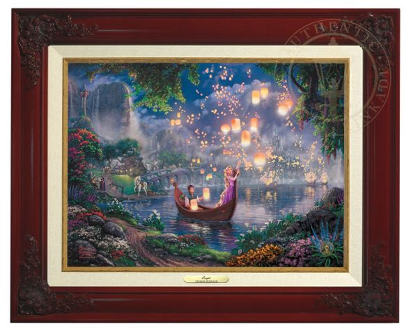 Thomas Kinkade 12" x 16" Framed Canvas Classics:"Disney Tangled"