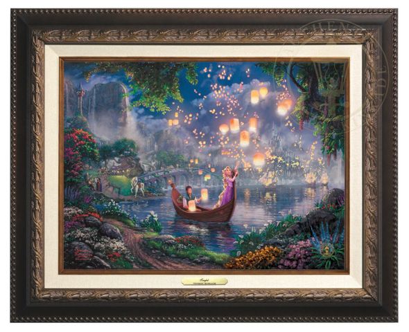 Thomas Kinkade 12" x 16" Framed Canvas Classics:"Disney Tangled"