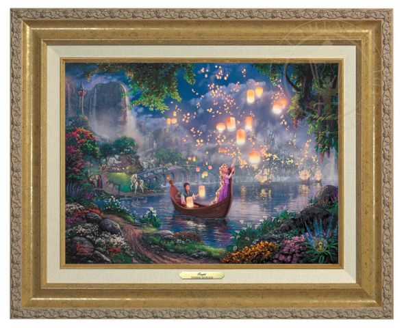 Thomas Kinkade 12" x 16" Framed Canvas Classics:"Disney Tangled"