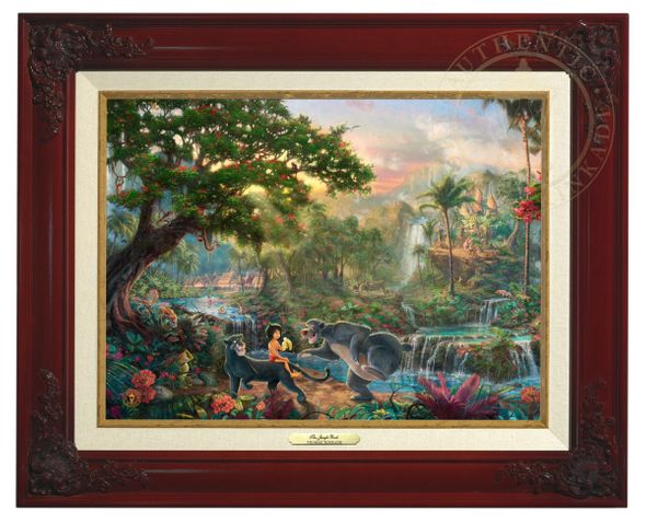 Thomas Kinkade 12" x 16" Framed Canvas Classics:"Disney The Jungle Book"