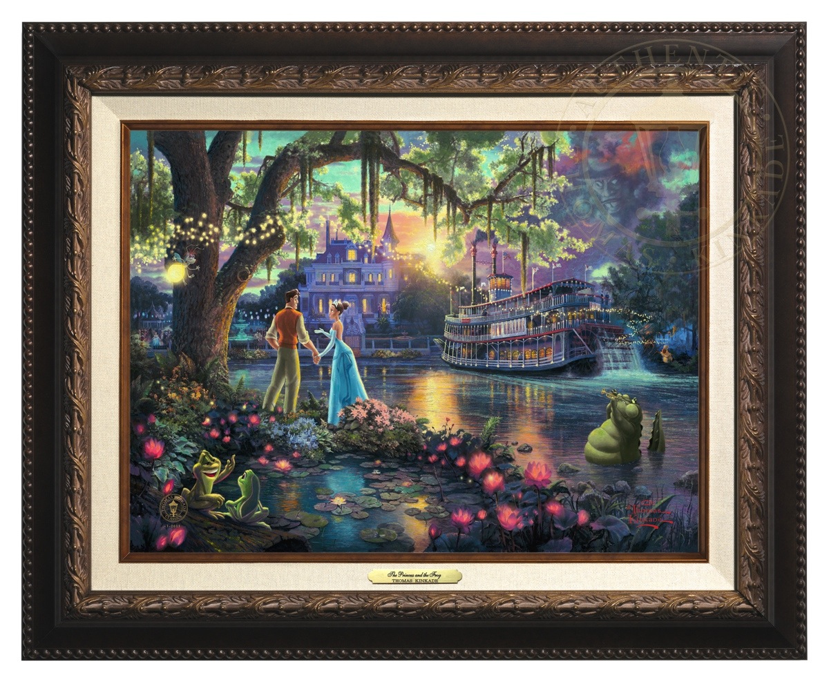 Thomas Kinkade 12" x 16" Framed Canvas Classics"Disney The Princess