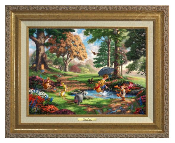 Thomas Kinkade 12" x 16" Framed Canvas Classics:"Disney Winnie the Pooh I"