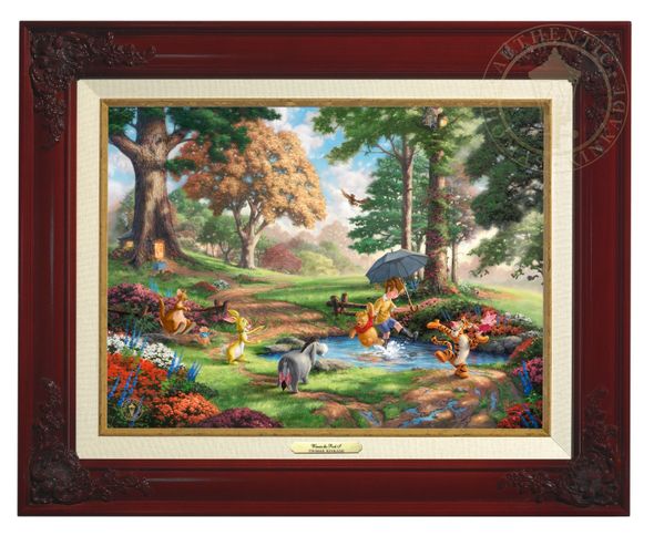 Thomas Kinkade 12" x 16" Framed Canvas Classics:"Disney Winnie the Pooh I"