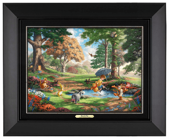 Thomas Kinkade 12" x 16" Framed Canvas Classics:"Disney Winnie the Pooh I"