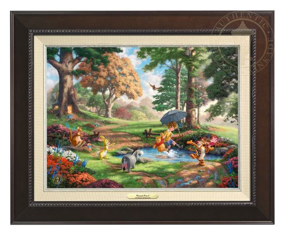 Thomas Kinkade 12" x 16" Framed Canvas Classics:"Disney Winnie the Pooh I"