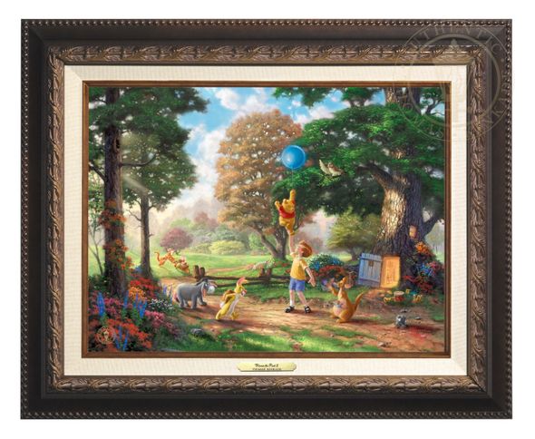 Thomas Kinkade 12" x 16" Framed Canvas Classics:"Disney Winnie the Pooh II"