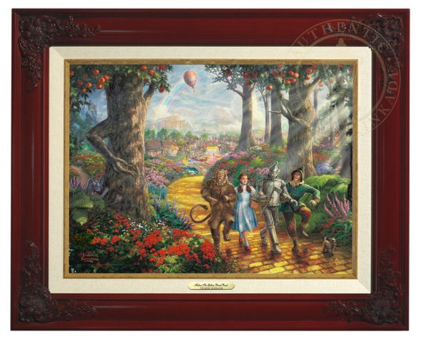 Thomas Kinkade 12" x 16" Framed Canvas Classics:"Follow The Yellow Brick Road"