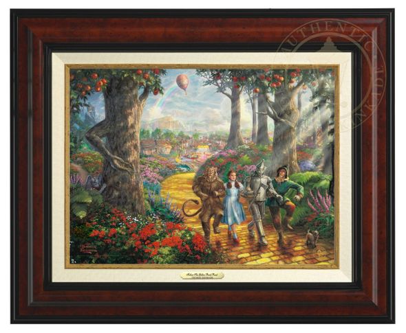 Thomas Kinkade 12" x 16" Framed Canvas Classics:"Follow The Yellow Brick Road"