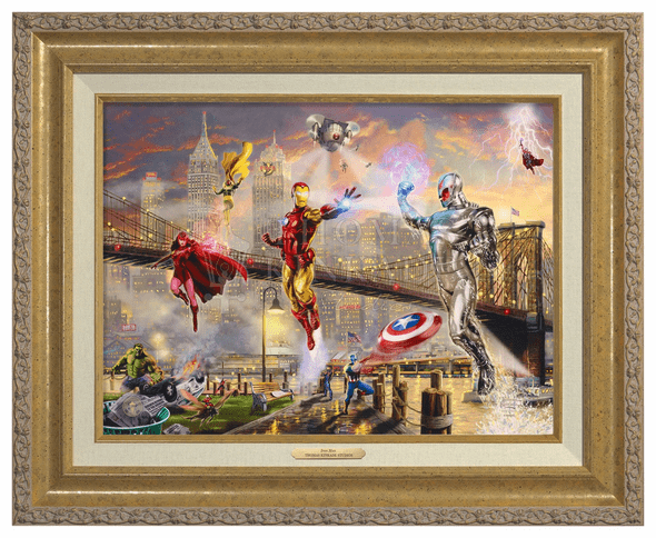 Thomas Kinkade 12" x 16" Framed Canvas Classics:"Iron Man"