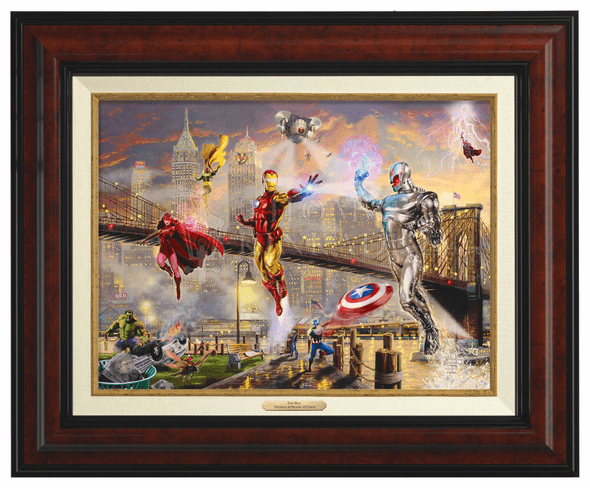 Thomas Kinkade 12" x 16" Framed Canvas Classics:"Iron Man"