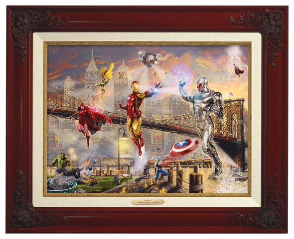Thomas Kinkade 12" x 16" Framed Canvas Classics:"Iron Man"