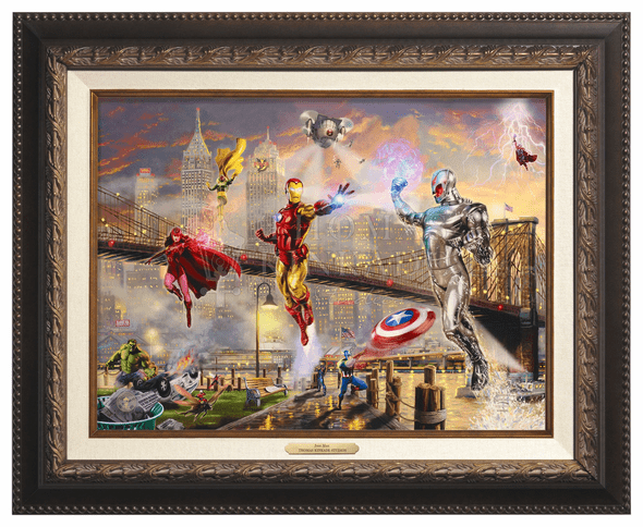 Thomas Kinkade 12" x 16" Framed Canvas Classics:"Iron Man"
