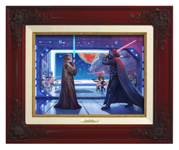 Thomas Kinkade 12" x 16" Framed Canvas Classics:"Obi-Wan's Final Battle"