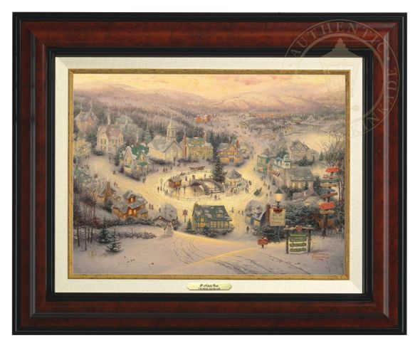 Thomas Kinkade 12" x 16" Framed Canvas Classics:"St. Nicholas Circle"