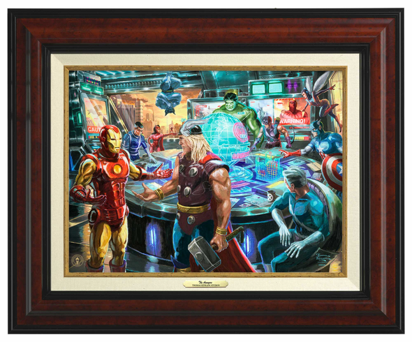 Thomas Kinkade 12" x 16" Framed Canvas Classics:"The Avengers"