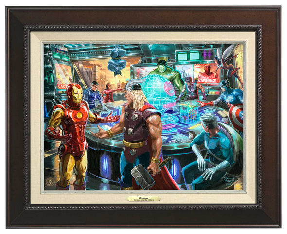 Thomas Kinkade 12" x 16" Framed Canvas Classics:"The Avengers"