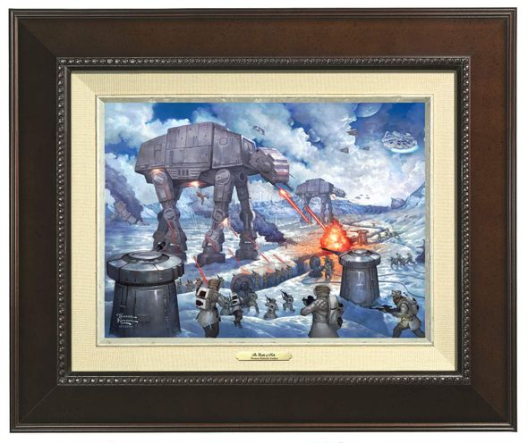 Thomas Kinkade 12" x 16" Framed Canvas Classics:"The Battle of Hoth"