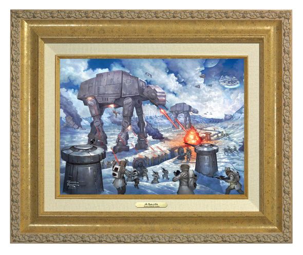 Thomas Kinkade 12" x 16" Framed Canvas Classics:"The Battle of Hoth"