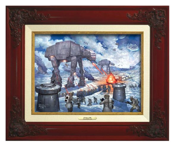 Thomas Kinkade 12" x 16" Framed Canvas Classics:"The Battle of Hoth"