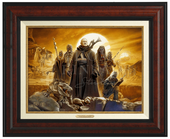 Thomas Kinkade 12" x 16" Framed Canvas Classics:"The Book of Boba Fett ™ – Tusken Raiders™"