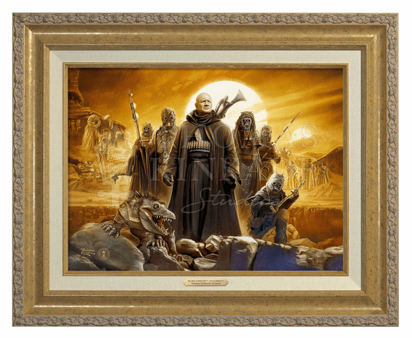 Thomas Kinkade 12" x 16" Framed Canvas Classics:"The Book of Boba Fett ™ – Tusken Raiders™"