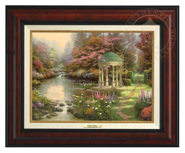 Thomas Kinkade 12" x 16" Framed Canvas Classics:"The Garden of Prayer"