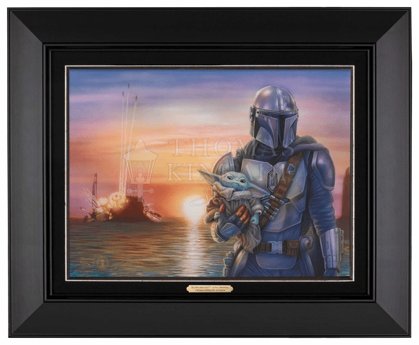 Thomas Kinkade 12" x 16" Framed Canvas Classics:"The Mandalorian ™ – A New Direction"