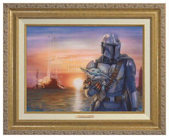 Thomas Kinkade 12" x 16" Framed Canvas Classics:"The Mandalorian A New Direction"