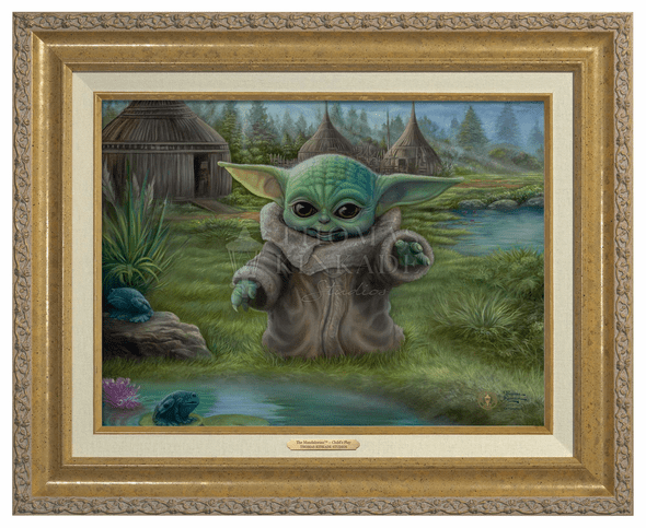 Thomas Kinkade 12" x 16" Framed Canvas Classics:"The Mandalorian ™ – Child's Play"