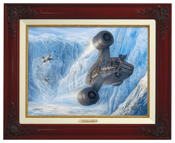 Thomas Kinkade 12" x 16" Framed Canvas Classics:"The Mandalorian   Cold Pursuit"