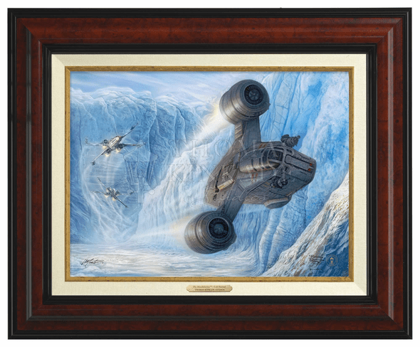 Thomas Kinkade 12" x 16" Framed Canvas Classics:"The Mandalorian   Cold Pursuit"