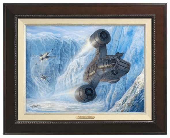 Thomas Kinkade 12" x 16" Framed Canvas Classics:"The Mandalorian ™ – Cold Pursuit"