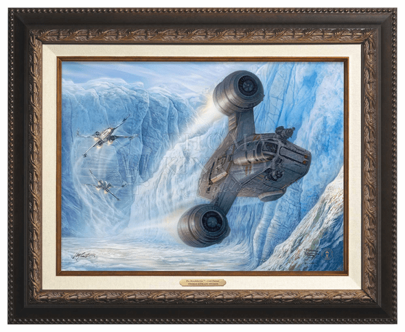 Thomas Kinkade 12" x 16" Framed Canvas Classics:"The Mandalorian ™ – Cold Pursuit"