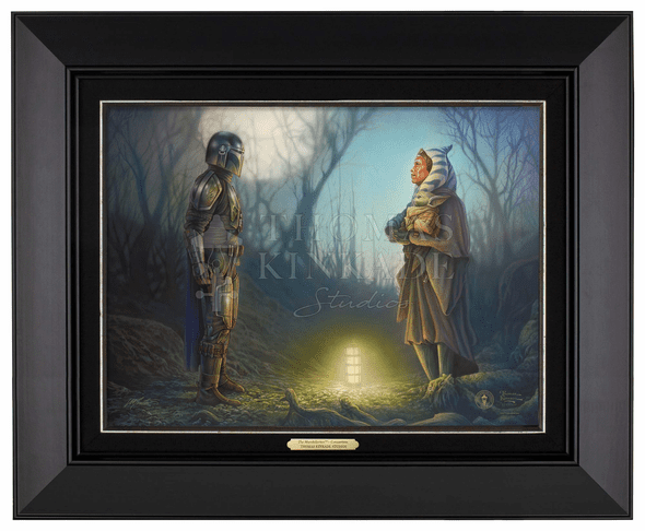 Thomas Kinkade 12" x 16" Framed Canvas Classics:"The Mandalorian   Connection"
