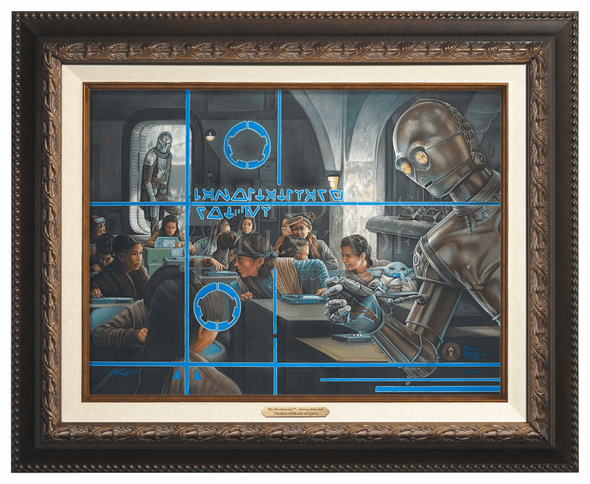 Thomas Kinkade 12" x 16" Framed Canvas Classics:"The Mandalorian Getting Schooled"