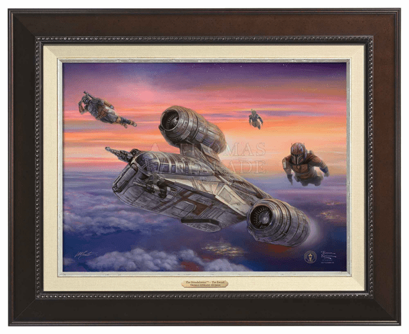 Thomas Kinkade 12" x 16" Framed Canvas Classics:"The Mandalorian ™ – The Escort"