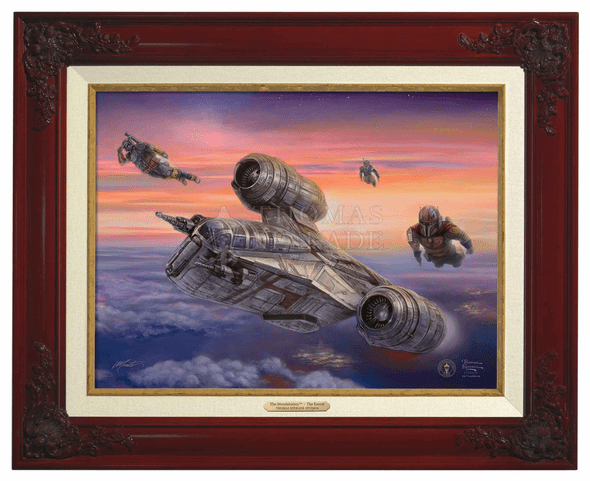 Thomas Kinkade 12" x 16" Framed Canvas Classics:"The Mandalorian The Escort"