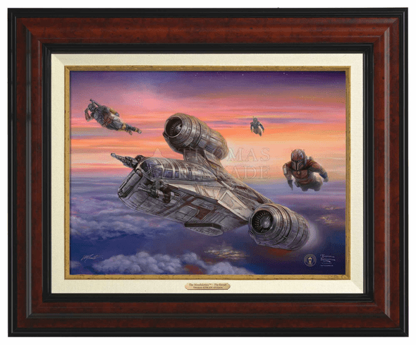 Thomas Kinkade 12" x 16" Framed Canvas Classics:"The Mandalorian ™ – The Escort"