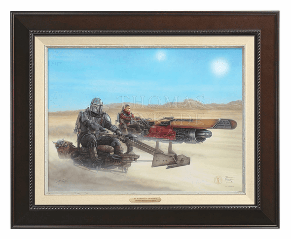 Thomas Kinkade 12" x 16" Framed Canvas Classics:"The Mandalorian   The Marshal"
