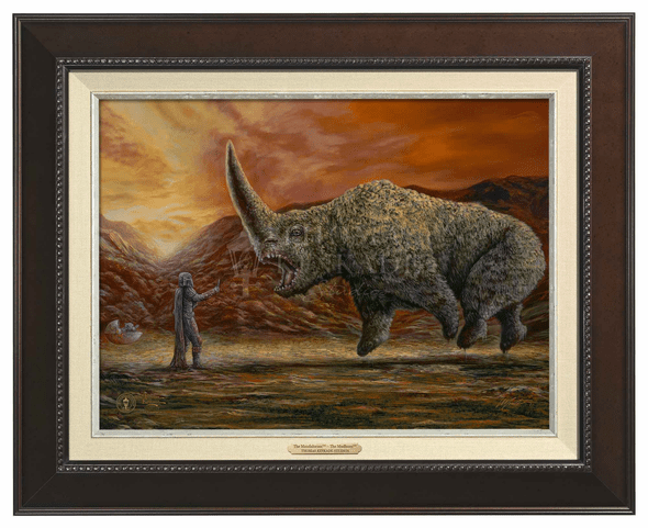 Thomas Kinkade 12" x 16" Framed Canvas Classics:"The Mandalorian   The Mudhorn"