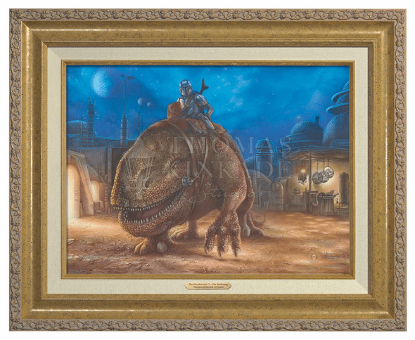Thomas Kinkade 12" x 16" Framed Canvas Classics:"The Mandalorian   The Reckoning"