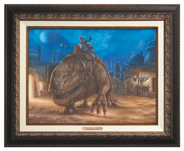 Thomas Kinkade 12" x 16" Framed Canvas Classics:"The Mandalorian   The Reckoning"