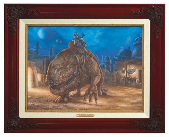 Thomas Kinkade 12" x 16" Framed Canvas Classics:"The Mandalorian   The Reckoning"